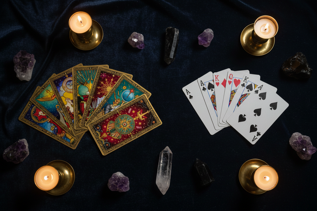 Tarot vs. Playing Cards: Two Decks, One Ancestry, and Very Different Symbolic Worlds