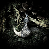 Bronze Bear claw pendant with silver gallery