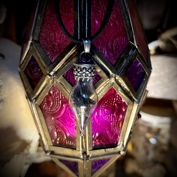 Vivianite vial pendant