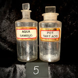 Item 5. Two Victorian apothecary bottles