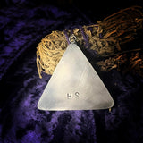 All seeing “glass eye” Human bone Pendant