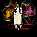 Gothic window skull cap pendant