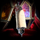 Gothic window skull cap pendant