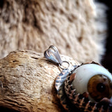 Vintage glass eye pendant