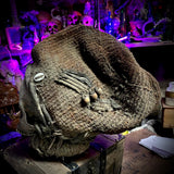 African Encased Ancestral Human Skull Headcrest