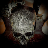 Carved vampire skull custom made