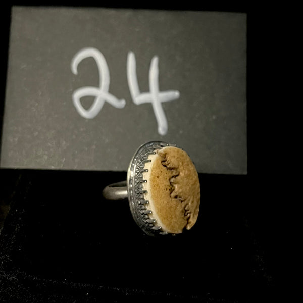 Item 24. Human skull cap ring