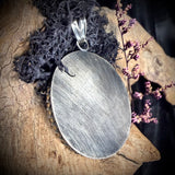 Human skull cap triple suture pendant