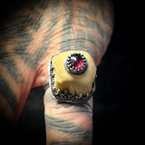 Human knuckle bone ring