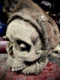 African Encased Ancestral Human Skull Headcrest