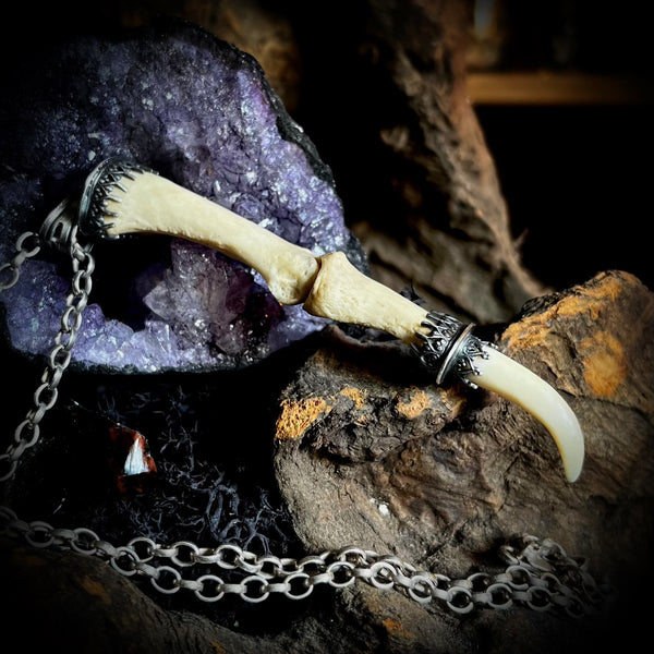 Human finger claw pendant