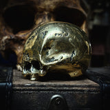 Custom made brass cast skull