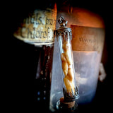 Teeth silver tube pendant