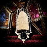Gothic window skull cap pendant