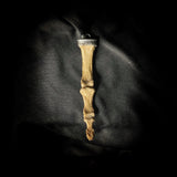 Human finger pendant with silver gallery