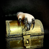 Claw hand silver pendant