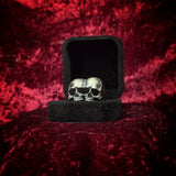 “Dark Gemini” Sterling Silver Ring (Darkened Patina)