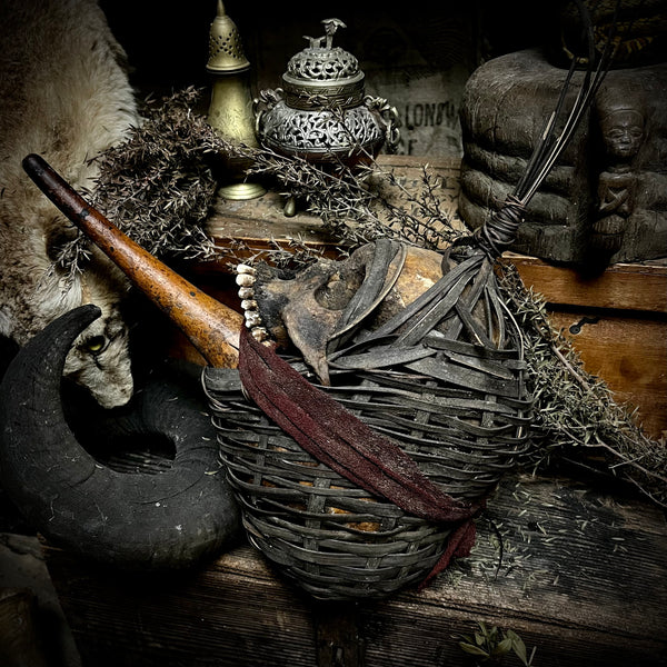 African tribal human skull