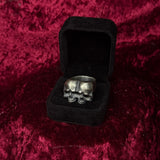 “Dark Gemini” Sterling Silver Ring (Darkened Patina)