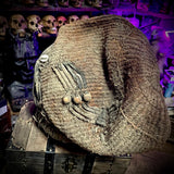 African Encased Ancestral Human Skull Headcrest
