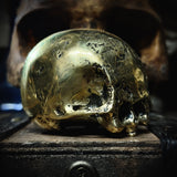 Custom made brass cast skull