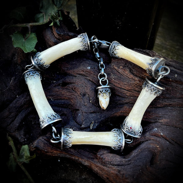 Human hand bones bracelet
