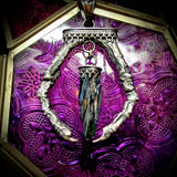 Crow talon vivianite pendant