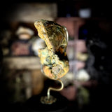 A mummified partial human face
