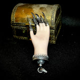 Claw hand silver pendant
