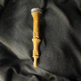 Human finger pendant with silver gallery