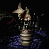 Human maxilla on stand