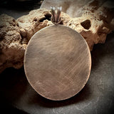 Human skull cap single suture pendant