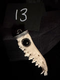 Item 13. Fox mandible pendant