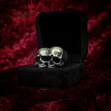 “Dark Gemini” Sterling Silver Ring (Darkened Patina)