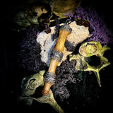 Human finger pendant with triple silver gallery