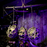 African Tribal Suspended Ancestral Shrine Skulls