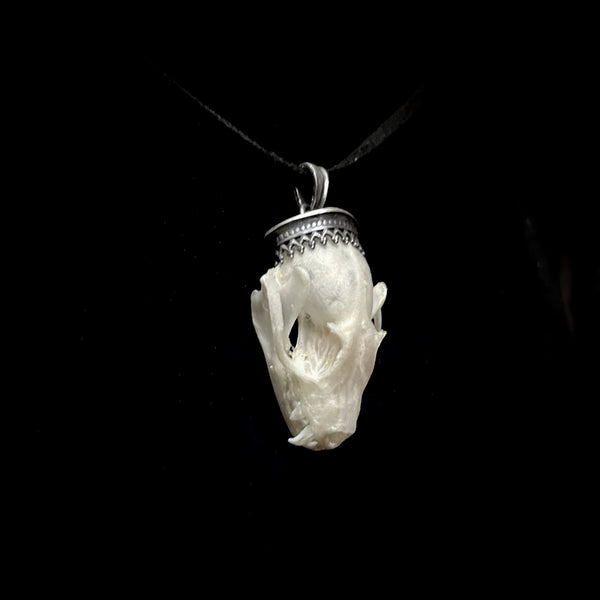 Bat skull pendant