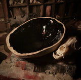 Skull cap scrying bowl