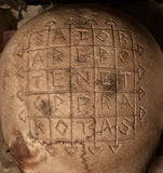 Skull cap scrying bowl